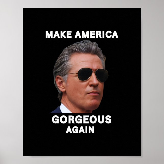 Affiche Rendre l'Amérique à nouveau magnifique, se moquant (Devant)