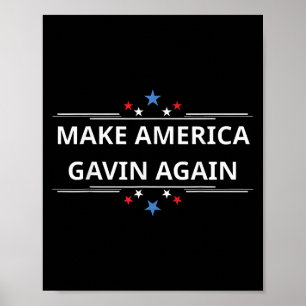 Affiche Rendre l'Amérique Gavin à nouveau drôle drapeau pa