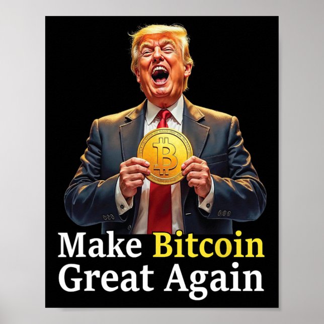 Affiche Rendre le Bitcoin grand à nouveau Trump Bitcoin Cr (Devant)