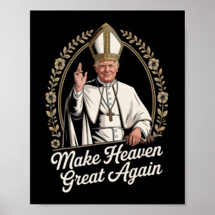 Affiche Rendre Le Ciel Grand À Nouveau Donald Trump En Tan