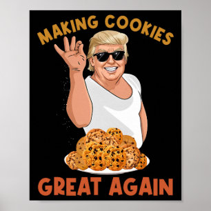 Affiche Rendre le cookie génial à nouveau amusant Trump fa