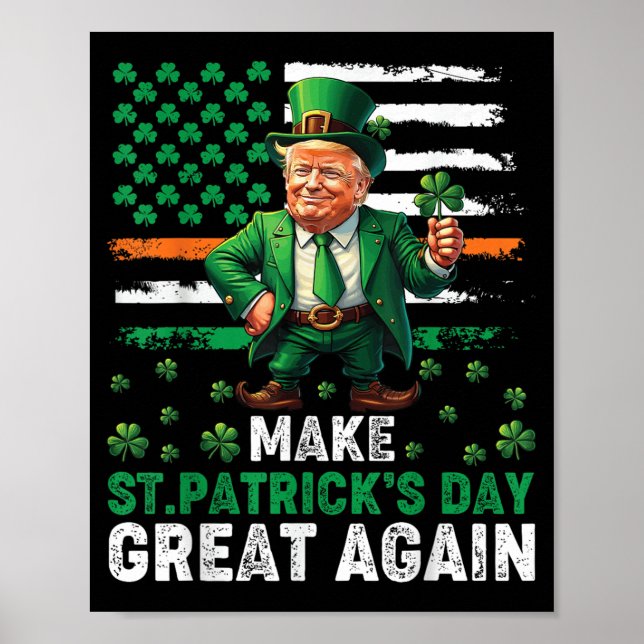 Affiche Rendre le Jour de la Saint Patrick super à nouveau (Devant)