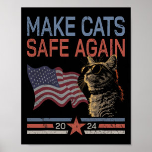 Affiche Rendre les chats en sécurité à nouveau Chemise Drô