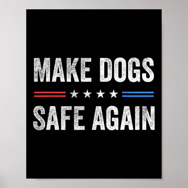 Affiche Rendre les chiens en sécurité Une élection drôle P (Devant)