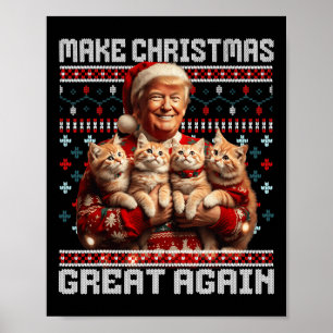 Affiche Rendre Noël grand à nouveau Noël Noël amusant Trum