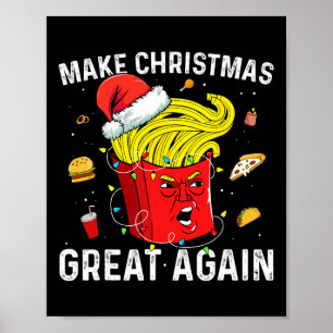 Affiche Rendre Noël super à nouveau amusant Père Noël Trum