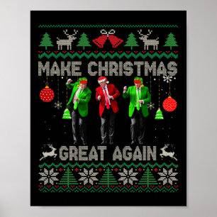 Affiche Rendre Noël super à nouveau Sweaters moches drôle 