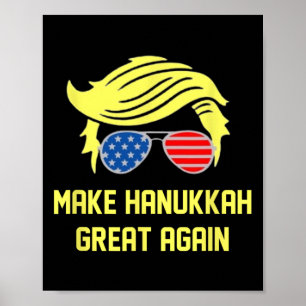 Affiche Rendre sa grandeur à Hanoukka Trump 47 Hanoukka Mi