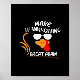Affiche Rendre sa grandeur à Thanksgiving, drôle mème de T
