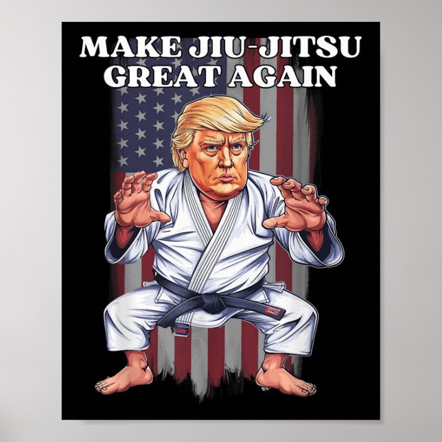 Affiche Rendre sa grandeur au Jiu-jitsu Trump Republican B (Devant)