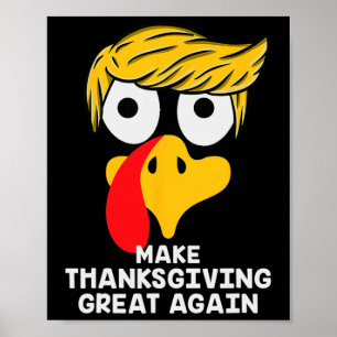 Affiche Rendre Thanksgiving grand à nouveau Trump Turquie
