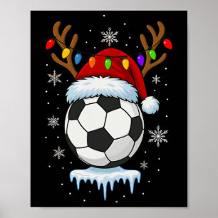 Affiche Renne de football de Noël