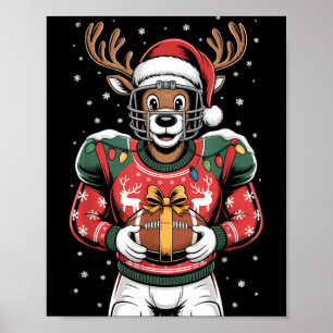 Affiche Rennes de football drôles de Noël