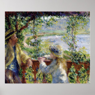 Affiche Renoir - Au Bord De L'Eau (Près Du Lac) 1880