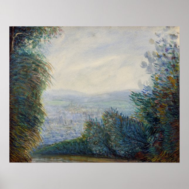 Affiche Renoir Auvers Valley Oise River Peinture (Devant)