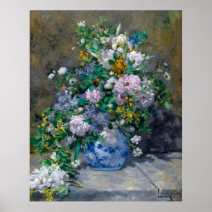 Affiche Renoir, bouquet de printemps, 1866