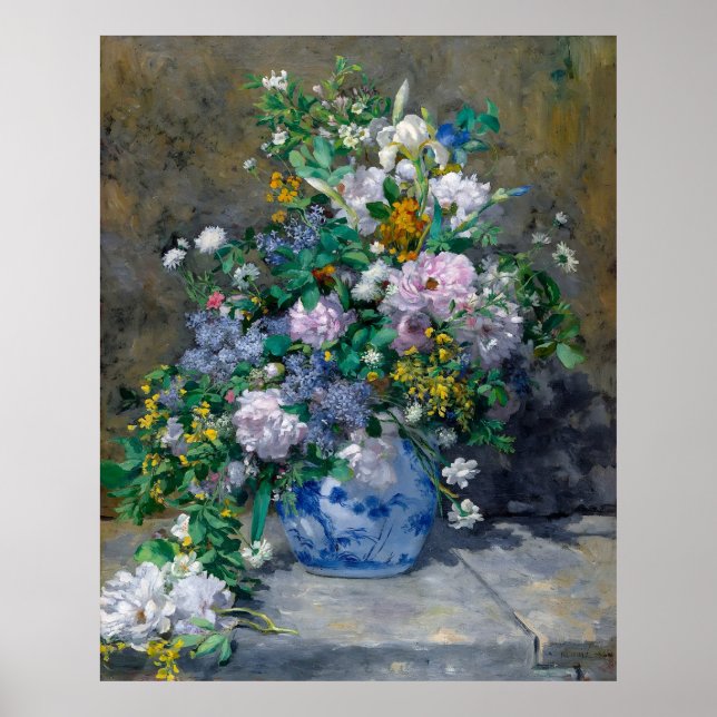 Affiche Renoir, bouquet de printemps, 1866 (Devant)