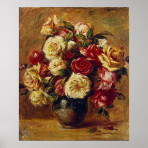Affiche Renoir - Bouquet De Rose 1909