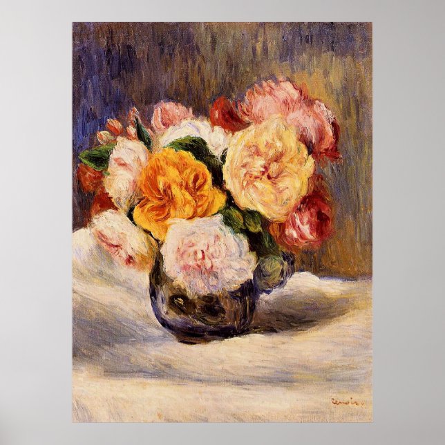 Affiche Renoir - Bouquet of Roses (Devant)