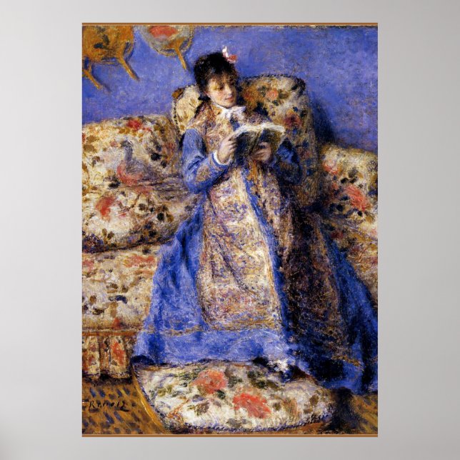 Affiche Renoir - Camille Monet Reading (Devant)