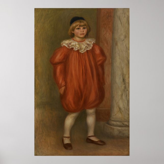 Affiche Renoir - Claude en costume de clown (Devant)