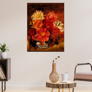 Affiche Renoir - Dahlias