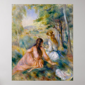 Affiche Renoir, dans le pré