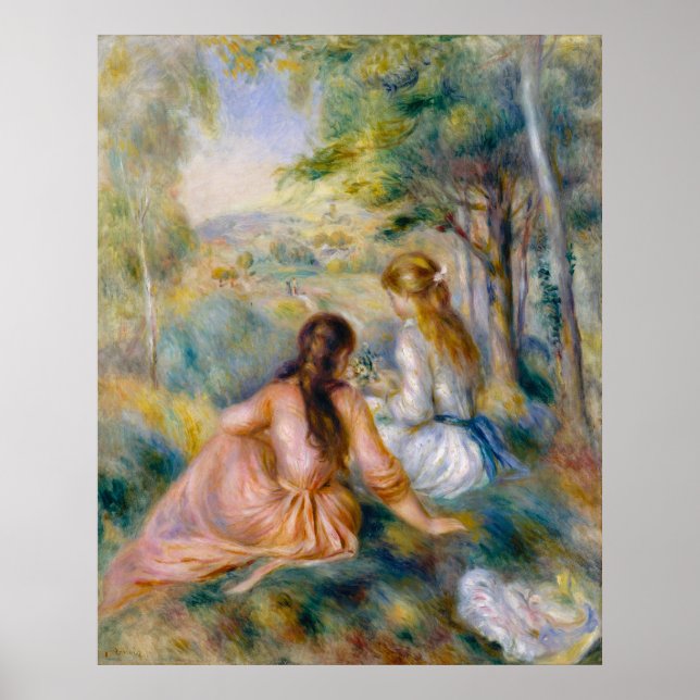 Affiche Renoir, dans le pré (Devant)