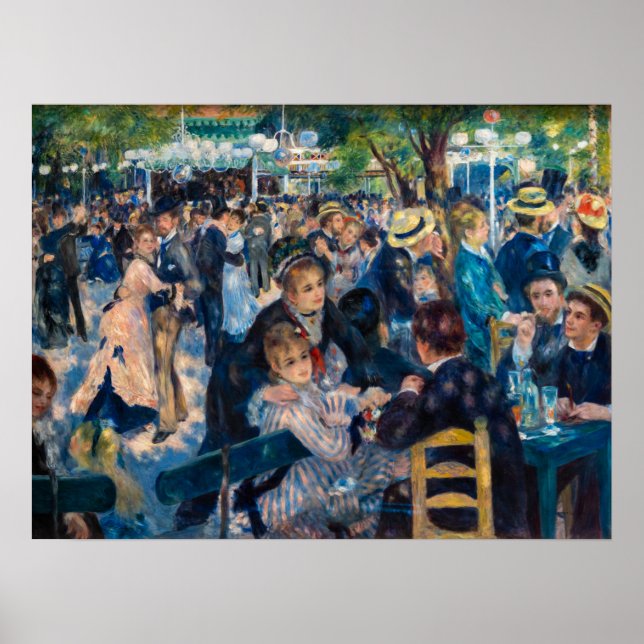 Affiche Renoir - Danse au Moulin de la Galette (Devant)