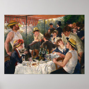 Affiche Renoir - Déjeuner De La Fête De Bateau