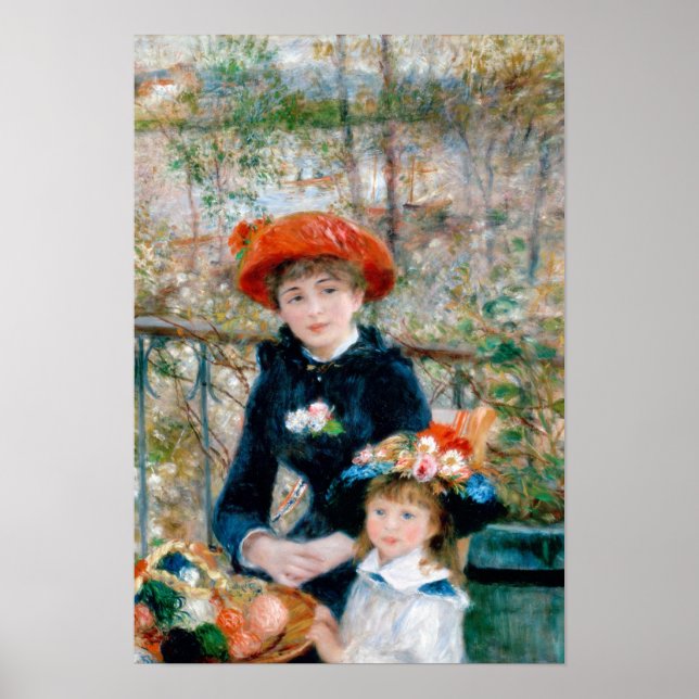 Affiche Renoir "Deux Soeurs (Sur La Terrasse)" (Devant)