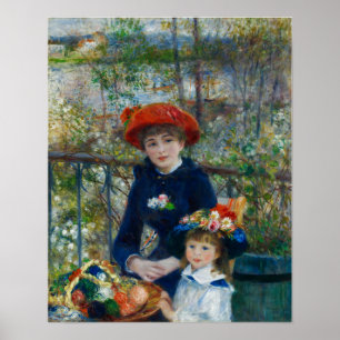 Affiche Renoir - Deux Soeurs (Sur La Terrasse)