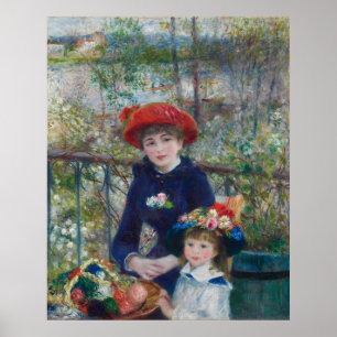 Affiche Renoir Deux Soeurs Terrasse Impressionnisme Peintu