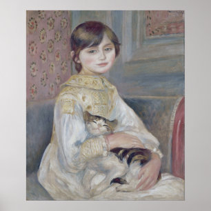 Affiche Renoir - Enfant avec chat Art