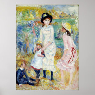 Affiche Renoir - Enfants en bord de mer, Guernesey