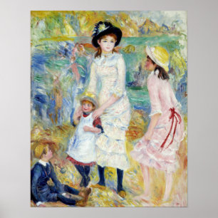 Affiche Renoir - Enfants en bord de mer, Guernesey