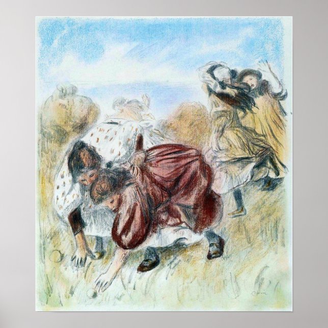 Affiche Renoir - Enfants jouant 1900 (Devant)