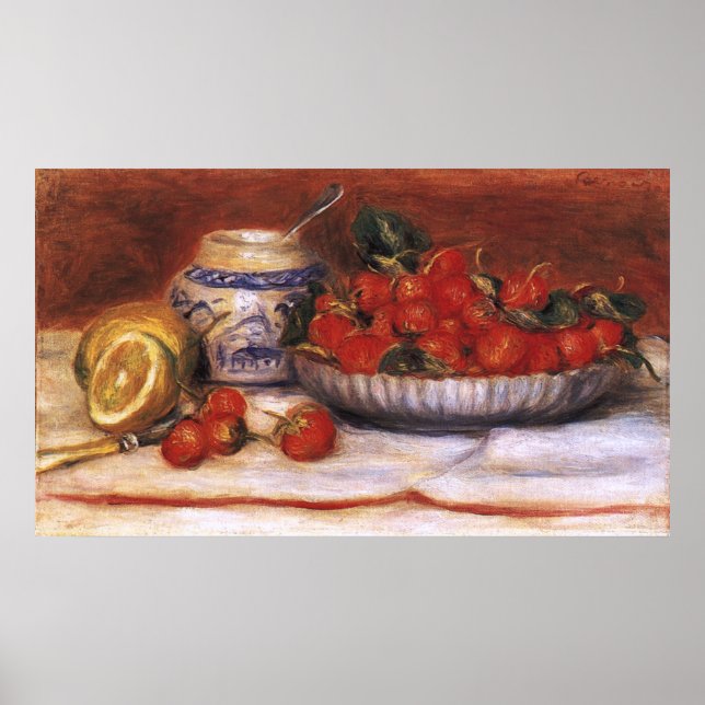 Affiche Renoir : fraises (Devant)