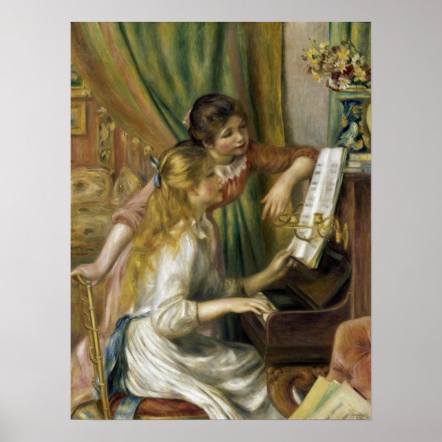 Affiche Renoir - Jeunes Filles Au Piano (Devant)