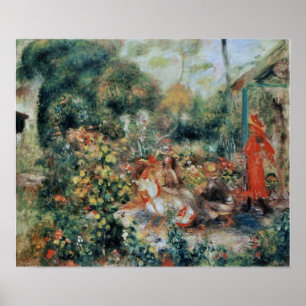 Affiche Renoir - Jeunes Filles Dans Le Jardin 1893