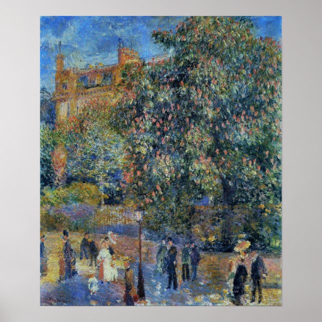Affiche Renoir - La Place Saint-Georges 1875 (Devant)