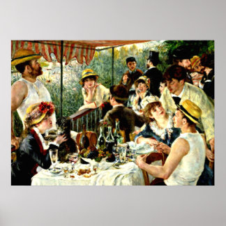 Affiche Renoir : Le déjeuner de la fête nautique