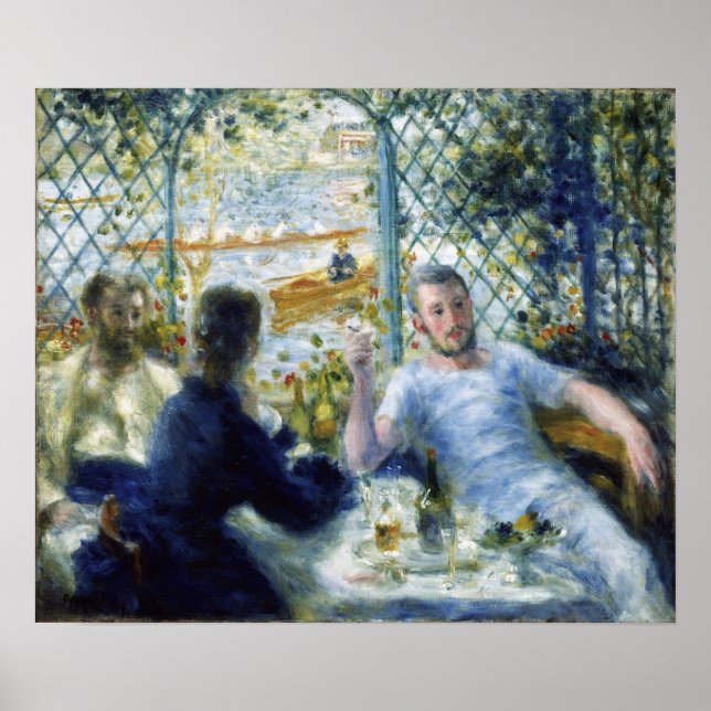Affiche Renoir - Le Déjeuner des canotiers 1875 (Devant)