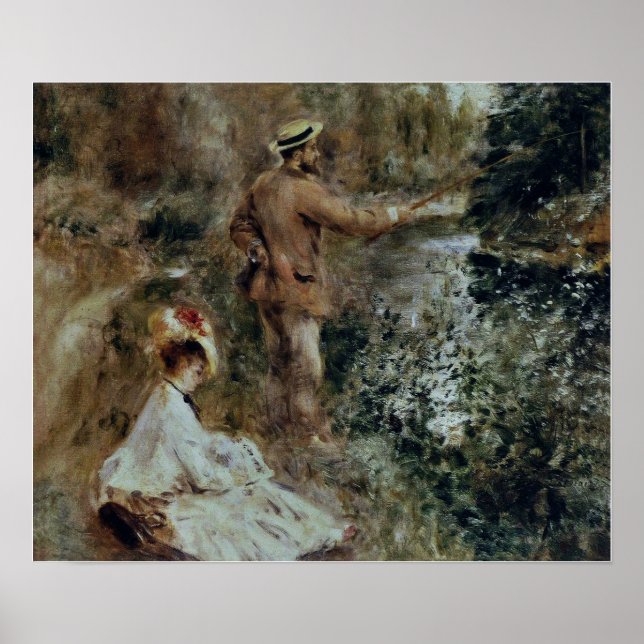 Affiche Renoir - Le pêcheur 1874 (Devant)