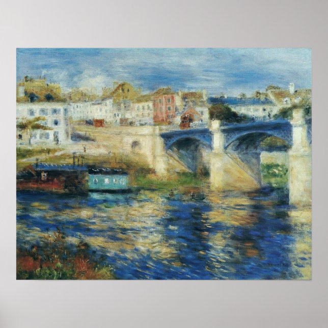 Affiche Renoir - Le Pont de Chatou 1875 (Devant)