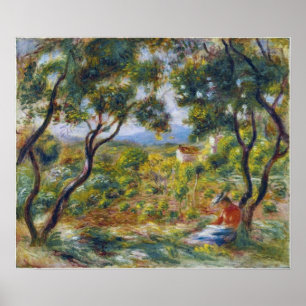 Affiche Renoir - Les Vignobles De Cagnes 1908