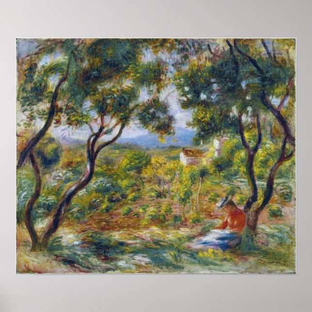 Affiche Renoir - Les Vignobles De Cagnes 1908 (Devant)