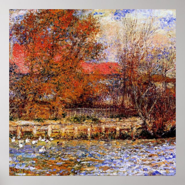 Affiche Renoir - L'étang aux canards, (Devant)