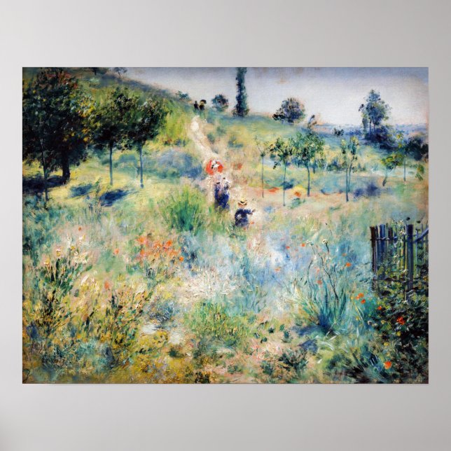 Affiche Renoir - Path Leading through Tall Grass (Devant)