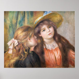 Affiche Renoir - Portrait of Two Little Girls
